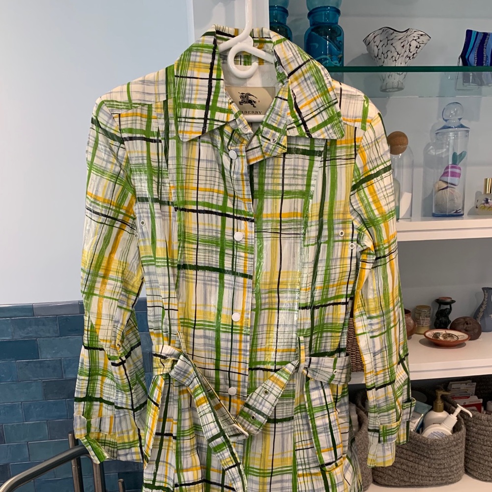 Burberry Plaid Raincoat